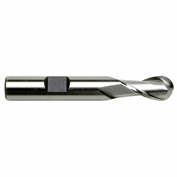 Sowa High Performance Cutting Tools 18 Dia x 38 Shank 2Flute Regular Length Ball Nose HSCO Cobalt End Mill 103801